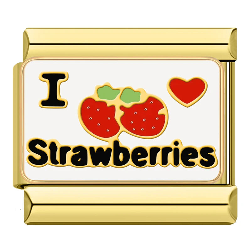 Charm I Love Strawberries