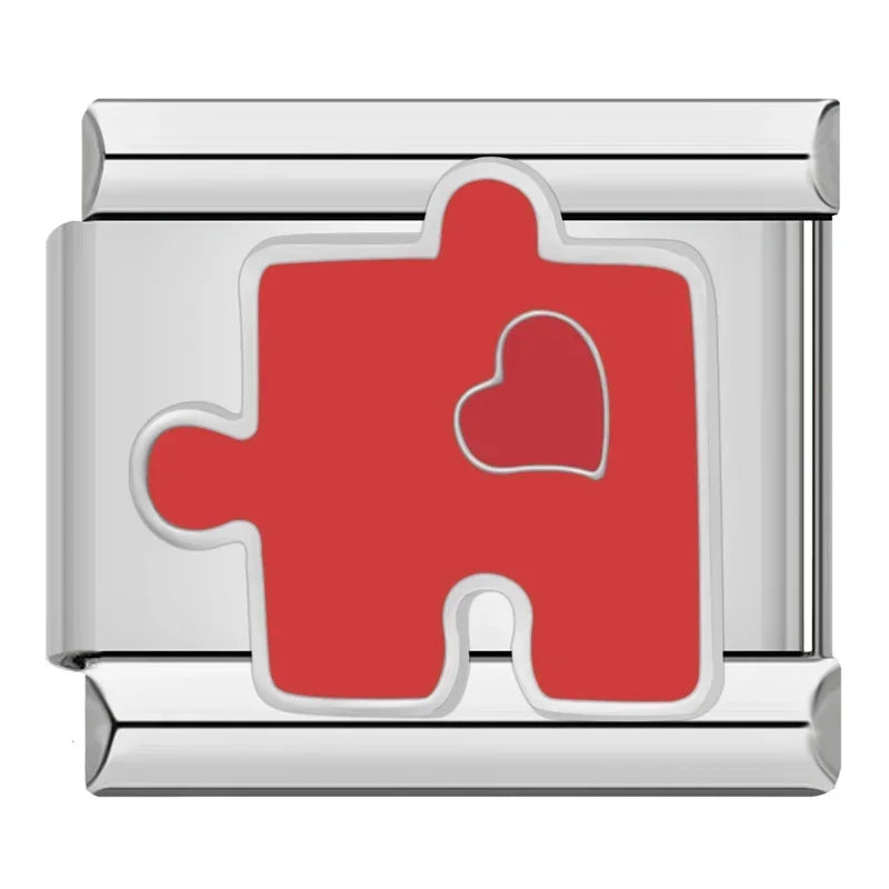 Charm Puzzle con Corazón